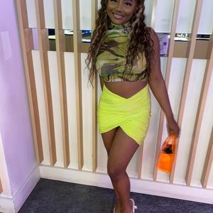 SLIME GREEN TWO PIECE SET